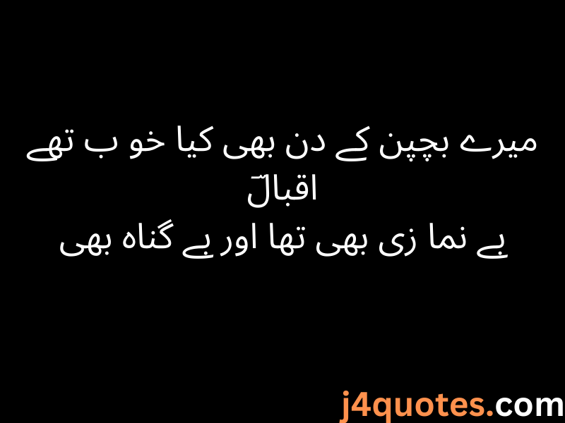  Allama Iqbal Quotes/Poetry in Urdu