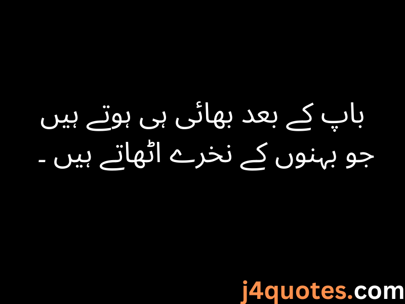 Brother Quotes in Urdu