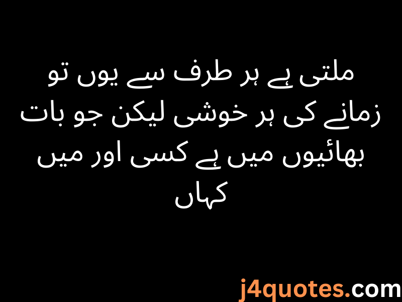 Brother Quotes in Urdu