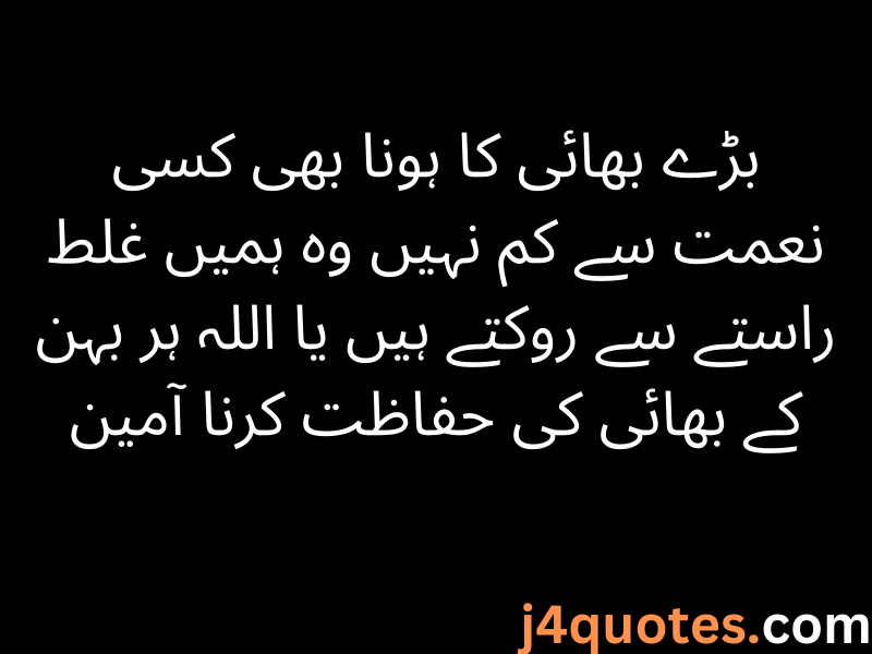 Brother Quotes in Urdu