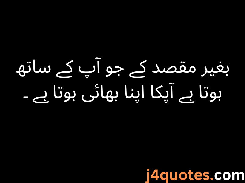 Brother Quotes in Urdu