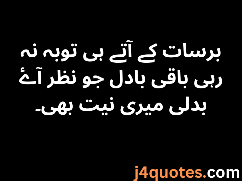 30+ Rain Quotes in Urdu