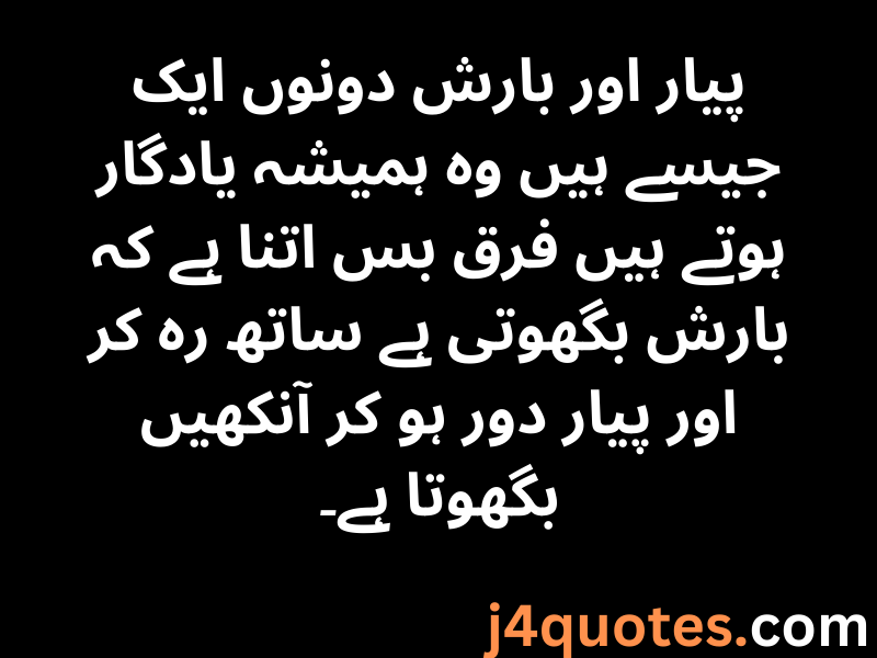 30+ Rain Quotes in Urdu