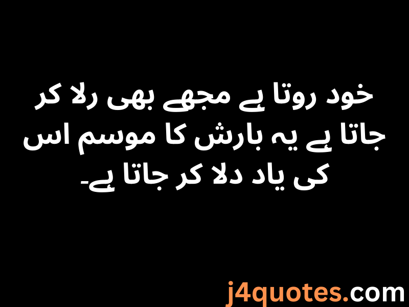 30+ Rain Quotes in Urdu